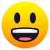 Emoji: grinning face with big eyes