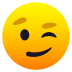 Emoji: winking face