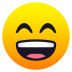 Emoji: grinning face with smiling eyes