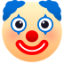Emoji: clown face