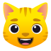 Emoji: grinning cat