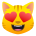 Emoji: smiling cat with heart-eyes