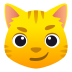 Emoji: cat with wry smile