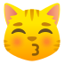 Emoji: kissing cat