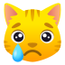 Emoji: crying cat