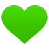 Emoji: green heart