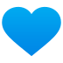 Emoji: blue heart