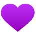 Emoji: purple heart