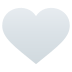 Emoji: white heart