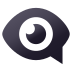 Emoji: eye in speech bubble