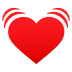 Emoji: beating heart