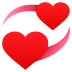Emoji: revolving hearts