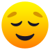 Emoji: relieved face
