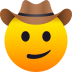 Emoji: cowboy hat face