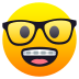 Emoji: nerd face