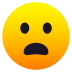 Emoji: frowning face with open mouth