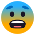 Emoji: fearful face