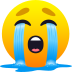 Emoji: loudly crying face