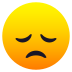 Emoji: disappointed face