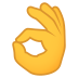 Emoji: OK hand