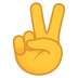 Emoji: victory hand