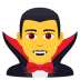 Emoji: man vampire