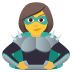 Emoji: woman supervillain