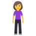 Emoji: woman standing
