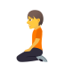 Emoji: person kneeling