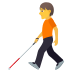 Emoji: person with white cane