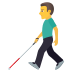 Emoji: man with white cane