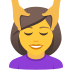 Emoji: woman getting massage