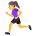 Emoji: woman running