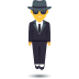 Emoji: person in suit levitating
