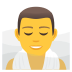 Emoji: man in steamy room
