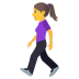 Emoji: woman walking