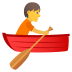 Emoji: person rowing boat