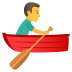 Emoji: man rowing boat