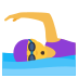 Emoji: woman swimming