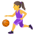 Emoji: woman bouncing ball