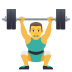 Emoji: man lifting weights