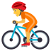 Emoji: person biking
