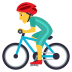 Emoji: man biking