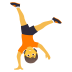 Emoji: person cartwheeling