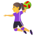 Emoji: woman playing handball