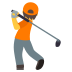 Emoji: person golfing