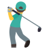Emoji: man golfing