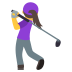 Emoji: woman golfing