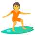 Emoji: person surfing
