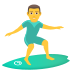 Emoji: man surfing